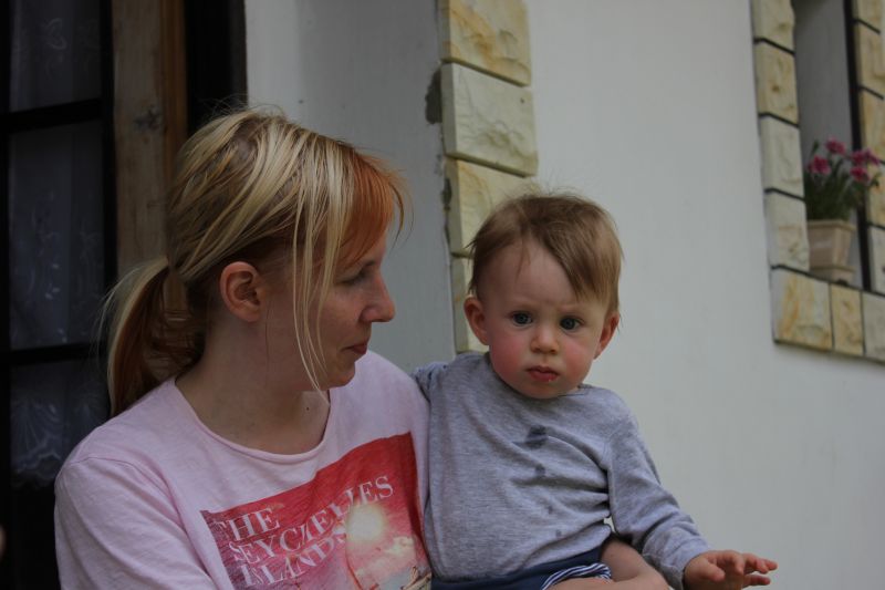 za Zuzkou a Martou v Rejholci - červen 2012
