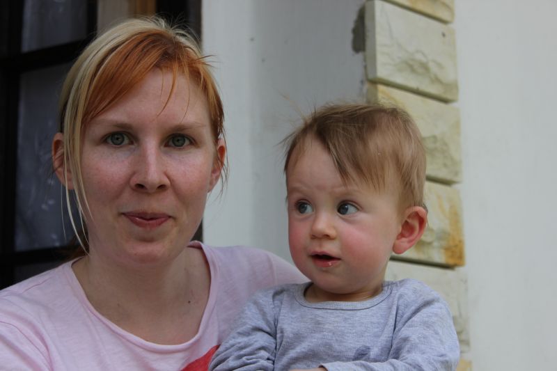 za Zuzkou a Martou v Rejholci - červen 2012
